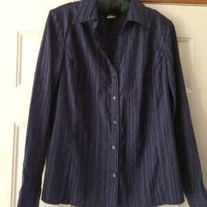 Fred David Stretch Blouse Shirt Size L
